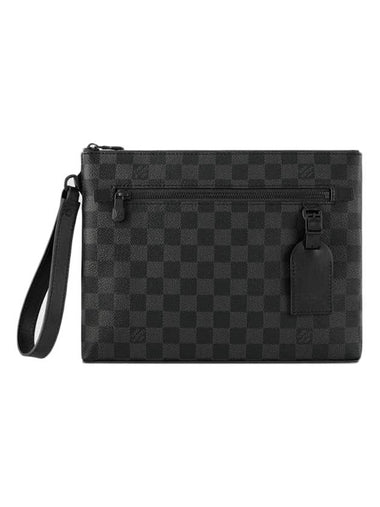 Takeoff Damier Pouch Bag Grey - LOUIS VUITTON - BALAAN 1