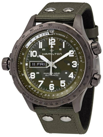 Hamilton X-Wind Lefty Automatic Green Dial Men's Watch H77775960 - HAMILTON - BALAAN 1