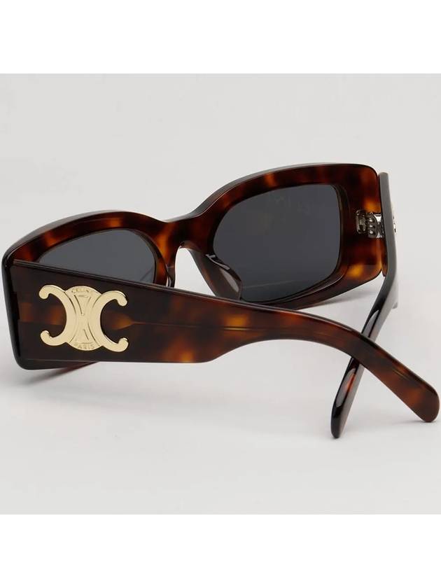 Eyewear Square Acetate Sunglasses Dark Havana - CELINE - BALAAN 5