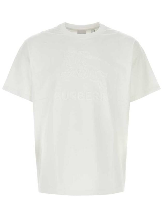 EKD Motif Cotton Short Sleeve T-Shirt White - BURBERRY - BALAAN 2