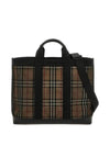 Men's Ormond Check Tote Bag Brown - BURBERRY - BALAAN 1