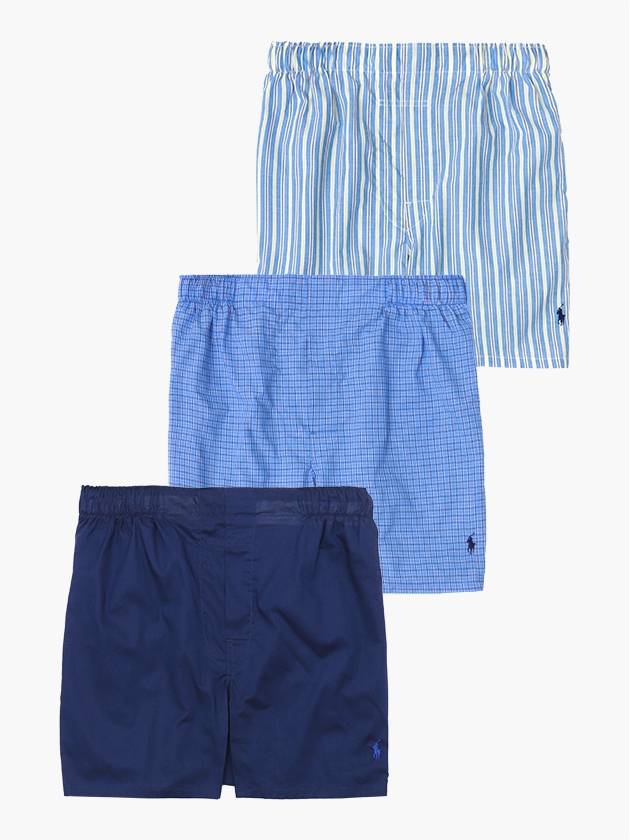 Men's Woven Cotton Trunks 3 Pack - POLO RALPH LAUREN - BALAAN 2