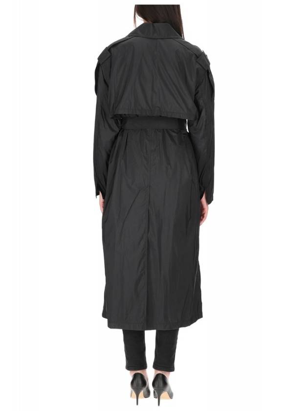 Deva Nylon Trench Coat Black - MONCLER - BALAAN 6