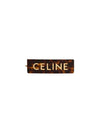 Logo Acetate Hair Slides Dark Havana - CELINE - BALAAN 1