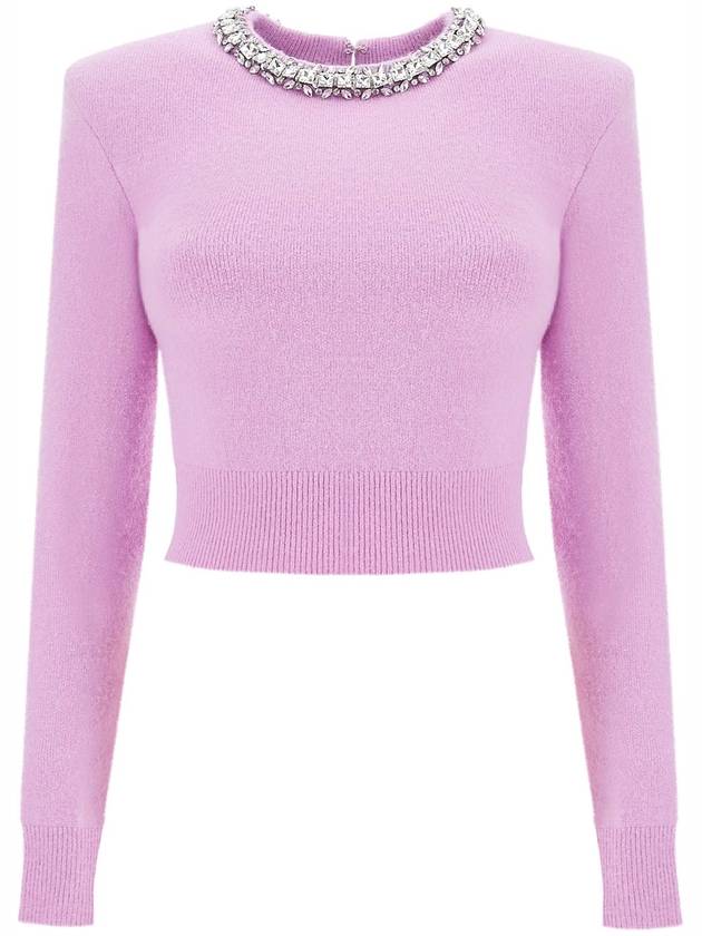 Embellished knit top pink - SELF PORTRAIT - BALAAN 2