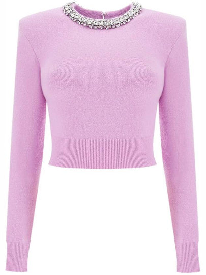 Embellished knit top pink - SELF PORTRAIT - BALAAN 2