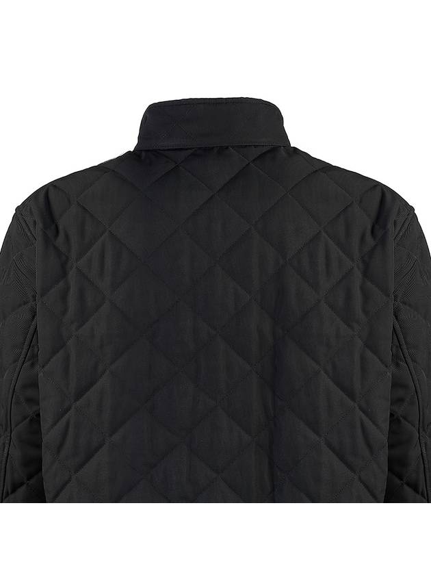 Diamond Quilted Thermoregulated Jacket Black - BURBERRY - BALAAN 6