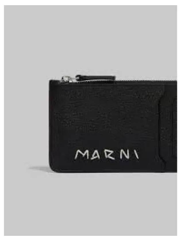 Logo embroidery card holder PFMI0103U1P6533 - MARNI - BALAAN 2