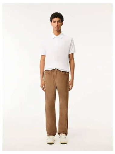 Men s straight fit corduroy pants HH8382 54N SIX Domestic product GQ2N24082230413 - LACOSTE - BALAAN 1