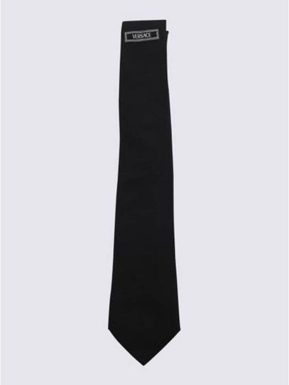 90s Logo Silk Tie Black - VERSACE - BALAAN 2