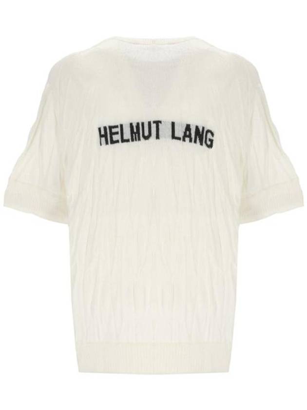 Crushed Knit Top Ivory - HELMUT LANG - BALAAN 4