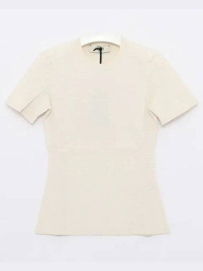 FF Viscose Short Sleeve Knit Top White - FENDI - BALAAN 2