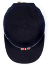 Bow Grosgrain Wool Flannel Ball Cap Navy - THOM BROWNE - BALAAN 4