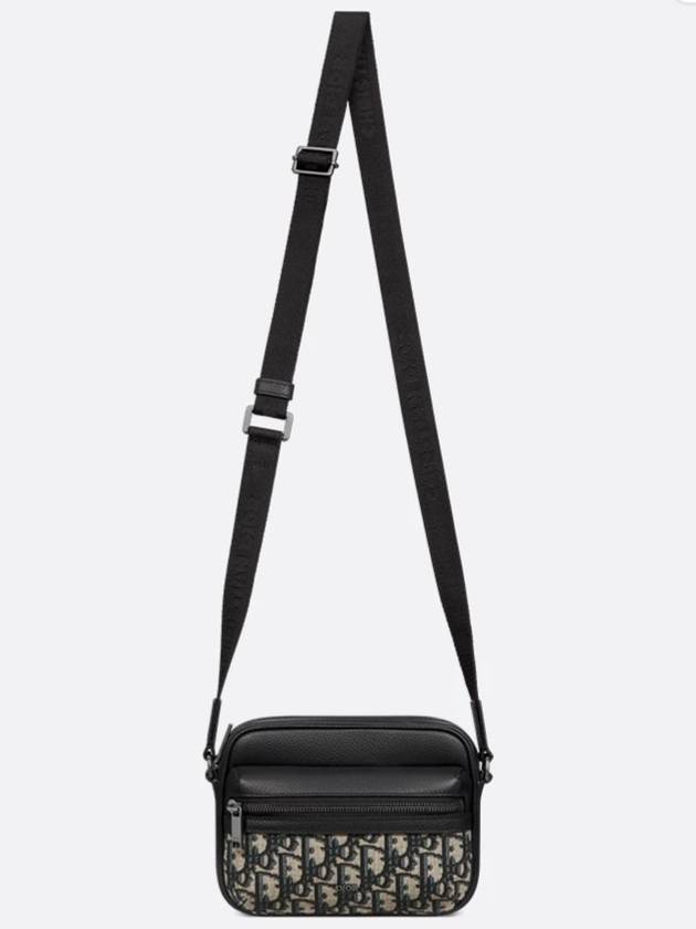 Mini Rider 2.0 Zipped Messenger Bag Beige Black - DIOR - BALAAN 8