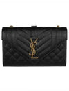 Matelasse Envelope Small Shoulder Bag Black - SAINT LAURENT - BALAAN 2