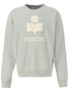 Mikoy Big Logo Cotton Sweatshirt Light Blue - ISABEL MARANT - BALAAN 2