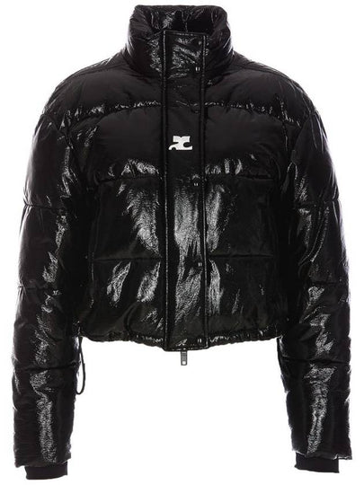 Vinyl Padding Jacket Black - COURREGES - BALAAN 2