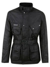 International Slim Wax Jacket Black - BARBOUR - BALAAN 1