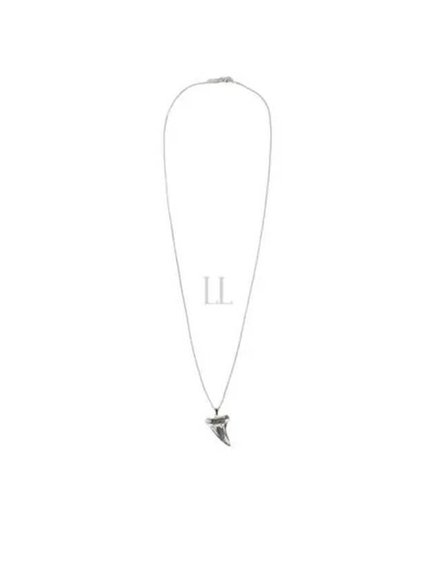 Shark Tooth Necklace Silver - SAINT LAURENT - BALAAN 2