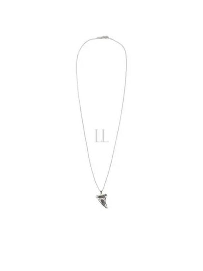 Shark Tooth Necklace Silver - SAINT LAURENT - BALAAN 2