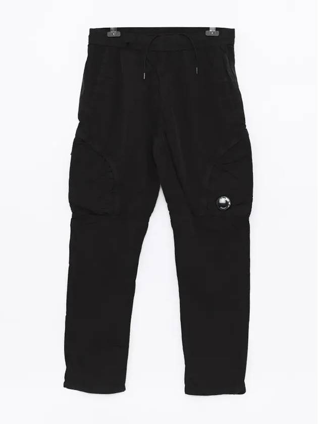 Chrome R Regular Zipper Cargo Straight Pants Black - CP COMPANY - BALAAN 3