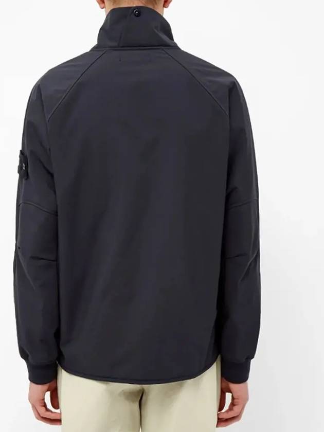 Ghost Piece Stretch Zip-Up Jacket Navy - STONE ISLAND - BALAAN 5