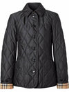 Diamond Quilted Thermoregulated Jacket Black - BURBERRY - BALAAN 1