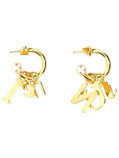 LETTERING LOGO DANGLE EARRINGS - SUNNEI - BALAAN 2