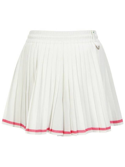 Banded pleated skirt pants white - BUTTONPLAY - BALAAN 2