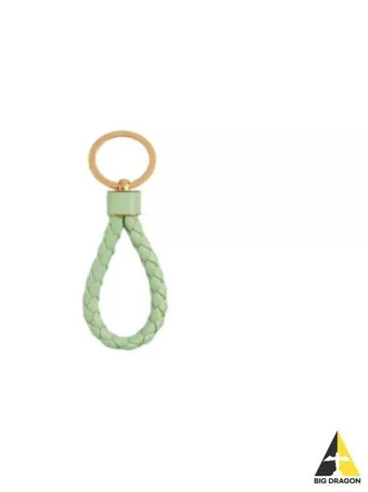 Intrecciato Lambskin Key Holder Green - BOTTEGA VENETA - BALAAN 2