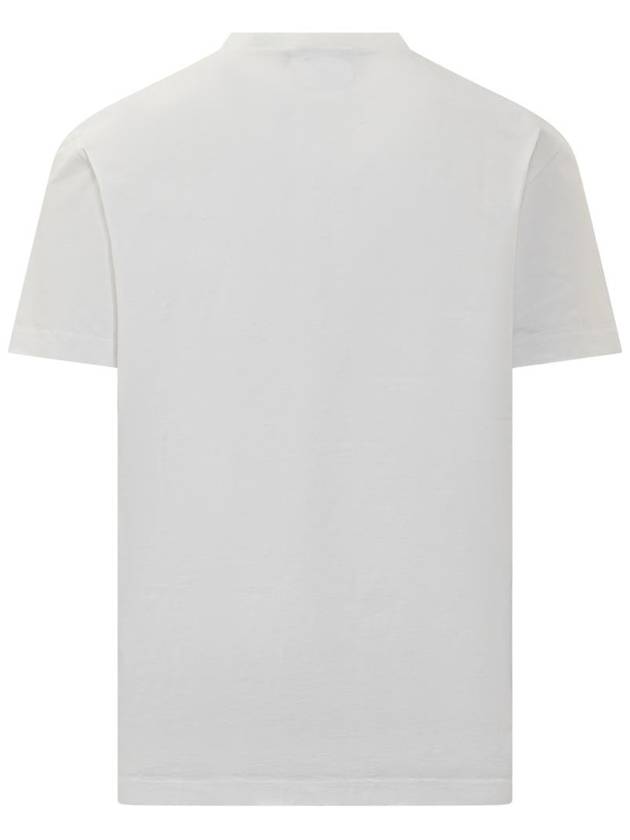 Rocco Cool Cotton Short Sleeve T-Shirt White - DSQUARED2 - BALAAN 3