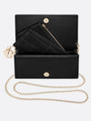 Lady Cannage Lambskin Chain Pouch Bag Black - DIOR - BALAAN 3