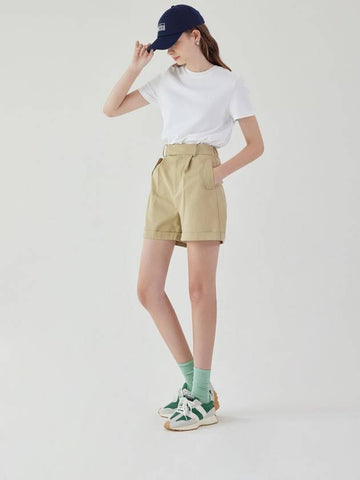 Ivy shorts pants_BEIGE - ARIFF - BALAAN 1