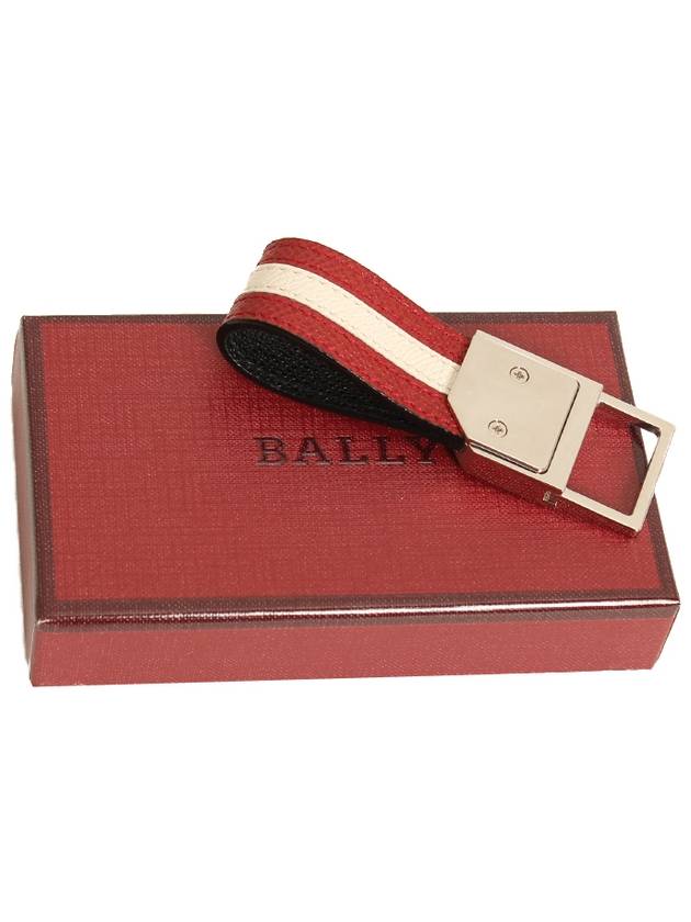 KEY HOLDER TANCY TSP LT/460 RED /BEIGE - BALLY - BALAAN 3