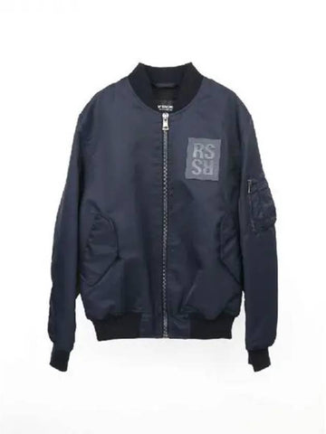 Logo leather patch bomber jacket - RAF SIMONS - BALAAN 1