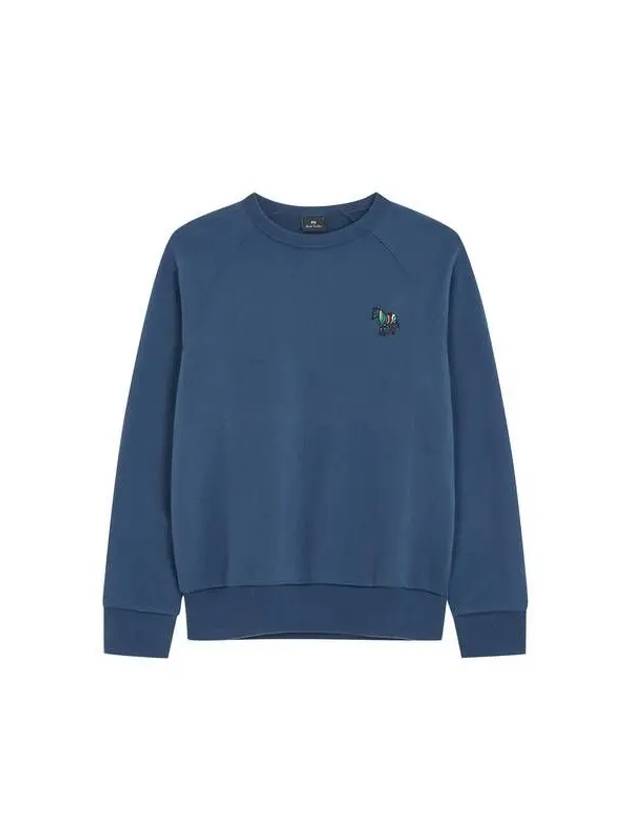 PS zebra embroidery raglan sweatshirt navy 270808 - PAUL SMITH - BALAAN 1