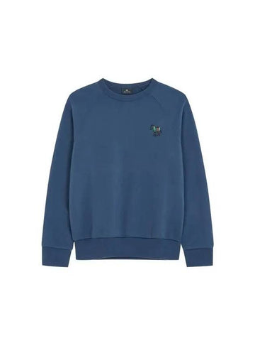 PS zebra embroidery raglan sweatshirt navy 270808 - PAUL SMITH - BALAAN 1