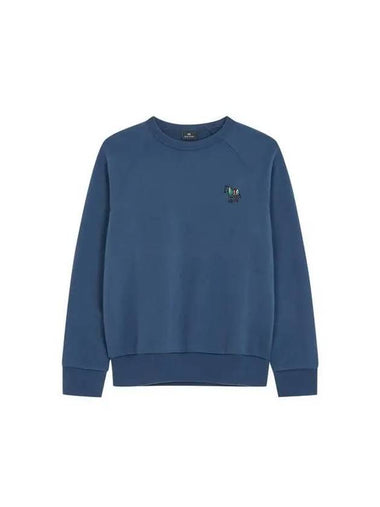 PS zebra embroidery raglan sweatshirt navy 270808 - PAUL SMITH - BALAAN 1