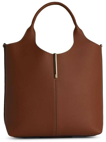 Tod'S Brown Leather Shopping Bag - TOD'S - BALAAN 1