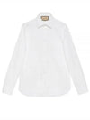 Mini Interlocking G Dot Long Sleeve Shirt White - GUCCI - BALAAN 2