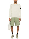 Logo Patch Crew Neck Sweatshirt Pistacchio - STONE ISLAND - BALAAN 2