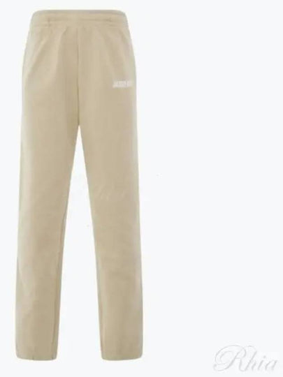 Le Jogging Logo Print Cotton Track Pants Light Beige - JACQUEMUS - BALAAN 2