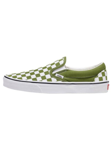 Classic Color Theory Checkerboard Slip-On Pesto - VANS - BALAAN 1