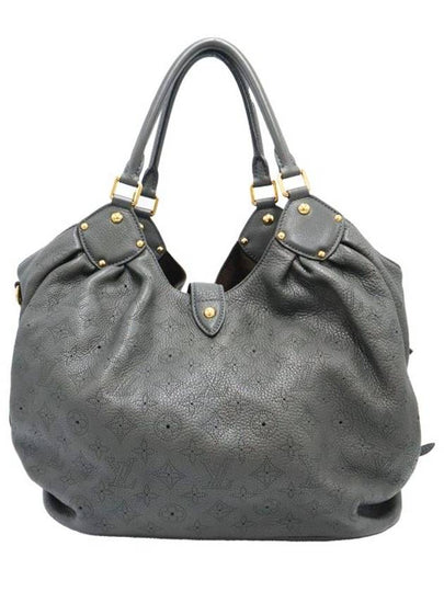 Women s Leather Tote Bag Gray Louis Vuitton M95765 Monogram Taupe Mahina L - LOUIS VUITTON - BALAAN 2