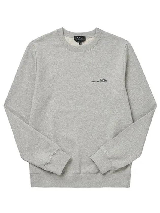 Item Logo Cotton Sweatshirt Grey - A.P.C. - BALAAN 2