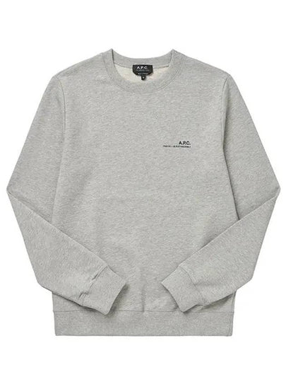 Item Logo Cotton Sweatshirt Grey - A.P.C. - BALAAN 2