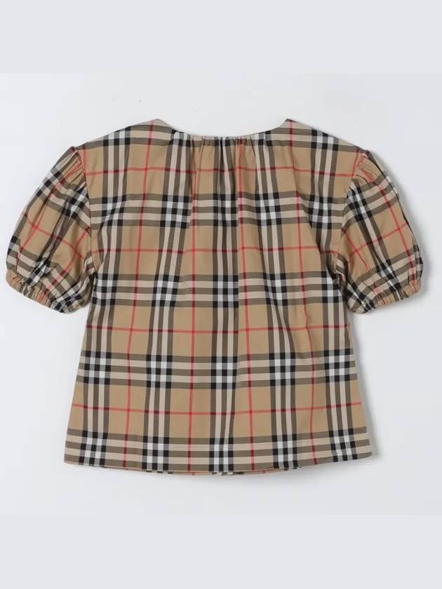 Kids Vintage Check Short Sleeve Blouse Beige - BURBERRY - BALAAN 3