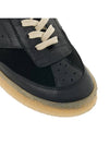 6 Court Suede Leather Low Top Sneakers Black - MAISON MARGIELA - BALAAN 10