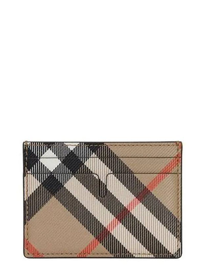 Check Card Case Wallet Beige - BURBERRY - BALAAN 2