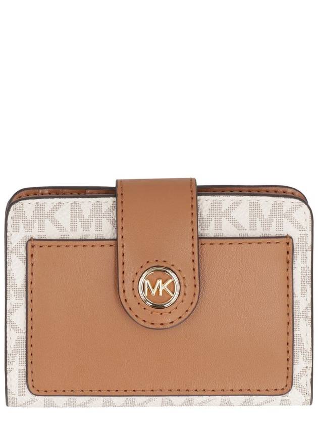 Canvas Half Wallet Brown - MICHAEL KORS - BALAAN 2